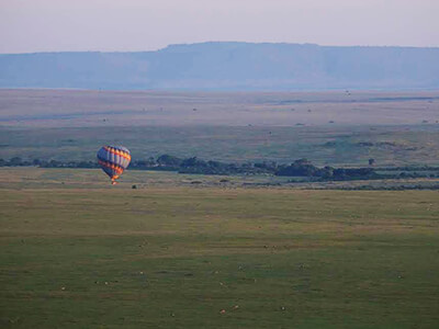 Day 2: Hot Air Balloon Safari Flight Over Masai Mara Plains Kenya.