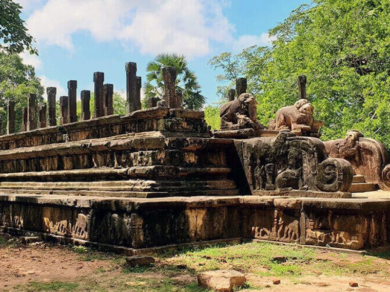 Ruins of Polonnaruwa from Kandy