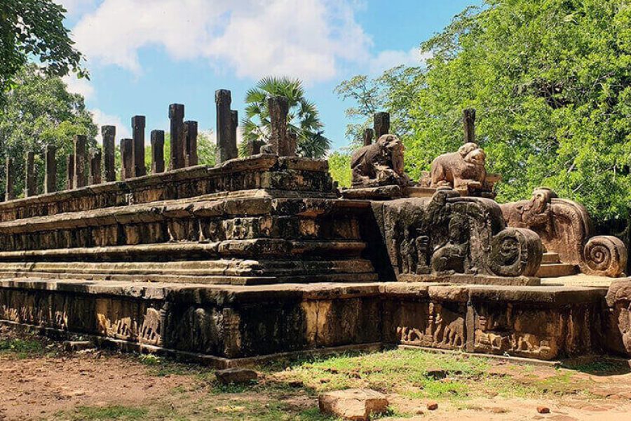 Ruins of Polonnaruwa from Kandy