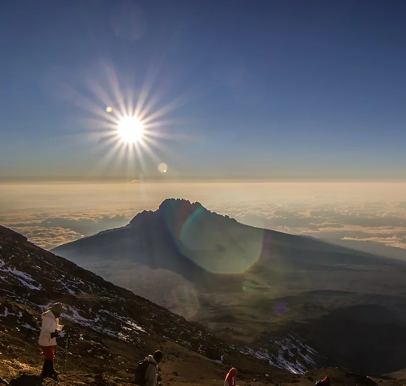 Day 8: 8 days Lemosho Route-  summit attempt Barafu Camp (4600m) – Uhuru Peak (5895m) – Mweka (3100m)